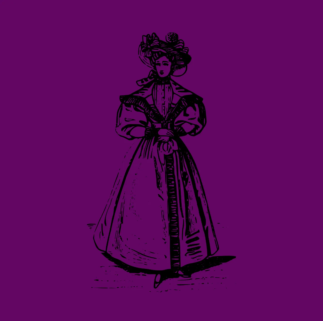 Elegant Victorian lady illustration